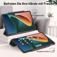 Puzdro MuyDouxTech na Xiaomi Mi Pad 5 / Mi Pad 5 Pro 11 palcov 2021, s funkciou automatického spánku/prebudenia, ultra tenké ľahké ochranné puzdro, čierne 2