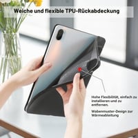 Puzdro MuyDouxTech na Xiaomi Mi Pad 5 / Mi Pad 5 Pro 11 palcov 2021, s funkciou automatického spánku/prebudenia, ultra tenké ľahké ochranné puzdro, čierne 5