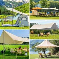Set 2 stâlpi telescopici pentru cort Muyohix, stâlpi reglabili pentru prelată, camping, corturi sau vele de umbrire, 50-200 cm 6