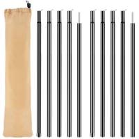 Set 2 stâlpi telescopici pentru cort Muyohix, stâlpi reglabili pentru prelată, camping, corturi sau vele de umbrire, 50-200 cm 1