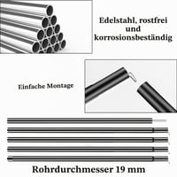 Set 2 stâlpi telescopici pentru cort Muyohix, stâlpi reglabili pentru prelată, camping, corturi sau vele de umbrire, 50-200 cm 7