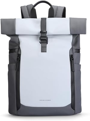 Muzee Rolltop ruksak 15-17L sivo-plava muška torba za laptop sport putovanja