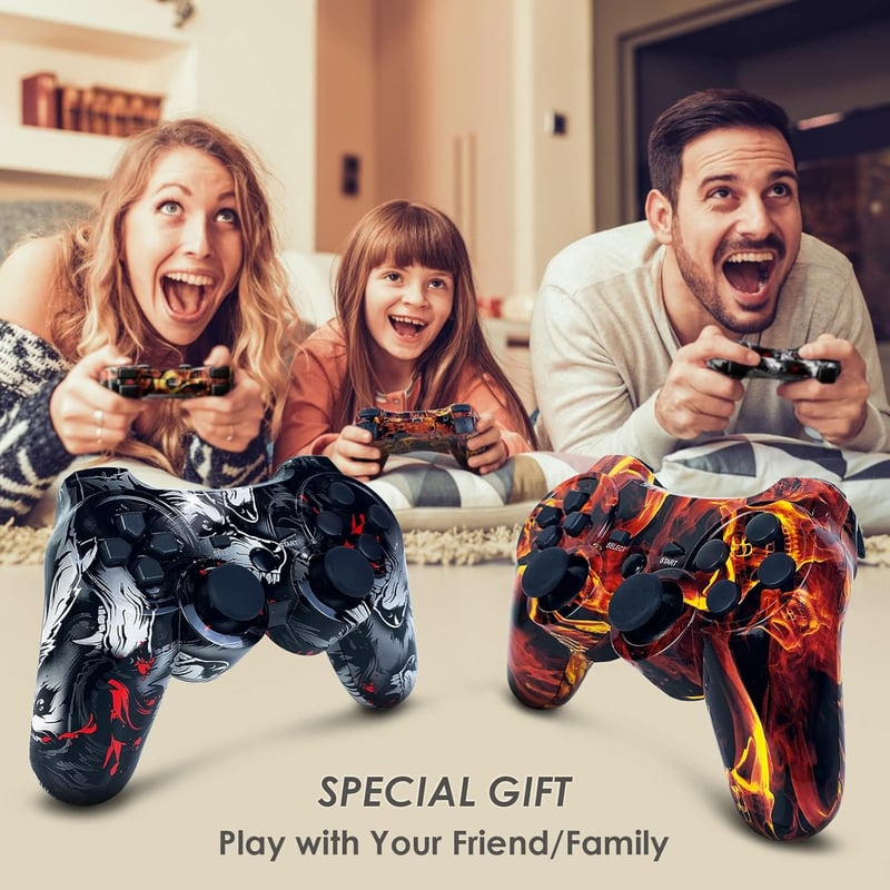 MUZELI PS3 Wireless Controller 2db Töltőkábellel Vibráció Funkcióval