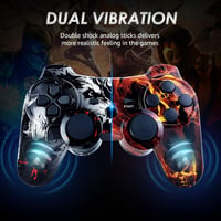 MUZELI PS3 Wireless Controller 2db Töltőkábellel Vibráció Funkcióval 2