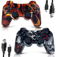 MUZELI PS3 Wireless Controller 2db Töltőkábellel Vibráció Funkcióval 1