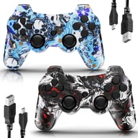 MUZELI Vezeték Nélküli Controller PS3-hoz, 2 Darabos Csomag Kabelloser Játékvezérlő PlayStation 3 Konzolhoz 1