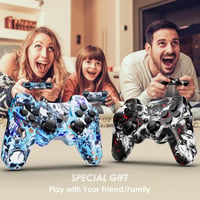 MUZELI Vezeték Nélküli Controller PS3-hoz, 2 Darabos Csomag Kabelloser Játékvezérlő PlayStation 3 Konzolhoz 6