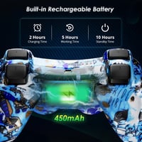 MUZELI Vezeték Nélküli Controller PS3-hoz, 2 Darabos Csomag Kabelloser Játékvezérlő PlayStation 3 Konzolhoz 4