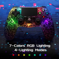 MUZELI Vezeték Nélküli Kontroller PS4-hez LED Világítással PlayStation 4/Pro/Slim Gamepad Joystick 3