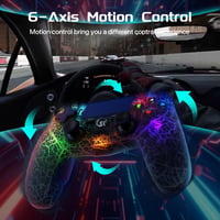 MUZELI Vezeték Nélküli Kontroller PS4-hez LED Világítással PlayStation 4/Pro/Slim Gamepad Joystick 4