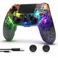 MUZELI Vezeték Nélküli Kontroller PS4-hez LED Világítással PlayStation 4/Pro/Slim Gamepad Joystick 1