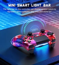 MUZELI Vezeték Nélküli PS4 Kontroller Gamepad Fekete 3