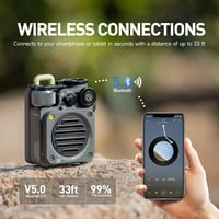 Muzen Wild Mini vízálló Bluetooth hangszóró, hordozható outdoor speaker utazáshoz 6