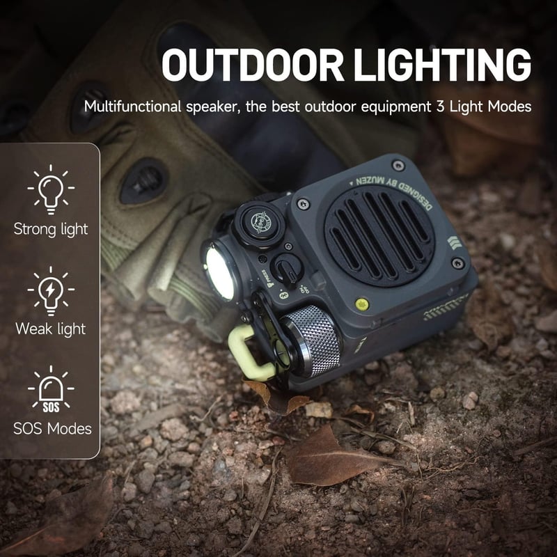 Muzen Wild Mini vízálló Bluetooth hangszóró, hordozható outdoor speaker utazáshoz