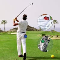 MUZHUPGUZ 4 db Golf Labda Tisztító Táska Karabinerrel Vízálló 5