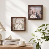 Muzilife 3D okvir za slike sa staklom, ukrasni okvir s mogućnošću punjenja 22x22 cm 6