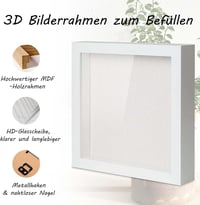 Muzilife 3D Mélykeret Üveges Képkeret Tárgyak Tárolásához 2