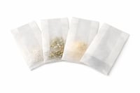 MV-Versand Pungi de hârtie pergamin 100 buc. - 6x4,5 cm, mini-plicuri cu fund plat pentru lipici, sclipici, confetti, machiaj, ace 1