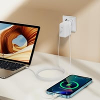 MVAVA EU Szabványú Süllyesztett Konnektor USB-C Csatlakozóval, 80×80mm, Fehér, Egyszerű Telepítés, Hűtő/TV Kompatibilis 3