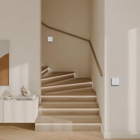 MVAVA M2 Sorozatú Süllyesztett Villanykapcsoló, Dupla Egypólusú, 80x80mm, Fehér, 10A, 250V, Modern Lakásba 5