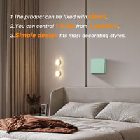 MVAVA M2 Sorozatú Süllyesztett Villanykapcsoló - Egypólusú Zöld Műanyag Fali Kapcsoló 80x80mm, 10A, 250V, Nappali, Konyha, Fürdőszoba 4