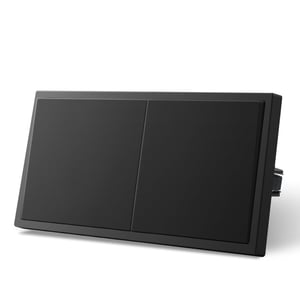 MVAVA M2 Ugradbeni Zidni Prekidač - Crni Plastični Jednopolni Prekidač, 80x150 mm, 10A, 250V, Moderni Dizajn za Stan, Kuhinju