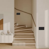 MVAVA M2 Süllyesztett Fali Kapcsoló - Fekete Műanyag Egypólusú Villanykapcsoló, 80x150 mm, 10A, 250V, Modern Dizájn Lakásba, Konyhába 5