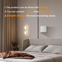 MVAVA M2 Süllyesztett Villanykapcsoló - Egypólusú Fehér Fali Kapcsoló 80x80mm, 10A, 250V, Modern Dizájn Lakásba, Konyhába, Fürdőszobába 4