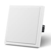 MVAVA M2 Süllyesztett Villanykapcsoló - Egypólusú Fehér Fali Kapcsoló 80x80mm, 10A, 250V, Modern Dizájn Lakásba, Konyhába, Fürdőszobába 1