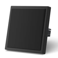 MVAVA M2 Süllyesztett Villanykapcsoló - Egypólusú Fekete Fali Kapcsoló 80x80mm, 10A, 250V, Modern Dizájn Nappaliba, Konyhába, Fürdőszobába 1
