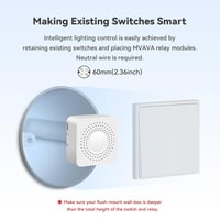 MVAVA Matter Kompatibilis Mini WiFi Okoskapcsoló Relé Modul - Intelligens Otthon Átalakító Alexa, Google Home és Home Assistant Támogatással 3
