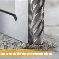 MWRWRR SDS Plus falazó fúró készlet 3 db 6x160 mm keményfém betétes beton tégla kő fúráshoz betonfúró kalapácsfúróhoz 8