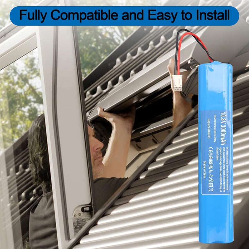 MXJFYY 10.8V 3000mAh NI-MH Akkumulátor Velux Roletta Meghajtóhoz