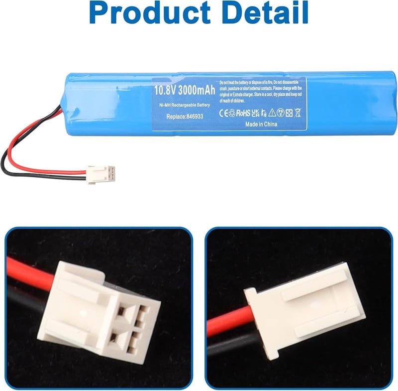 MXJFYY 10.8V 3000mAh NI-MH Akkumulátor Velux Roletta Meghajtóhoz