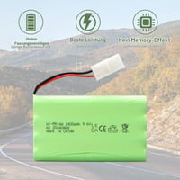 Nabíjateľná batéria MXJFYY 9,6 V 2400 mAh NiMH s konektorom Tamiya – pre RC autá, buginy, lode, vrtuľníky a airsoftové zbrane 5