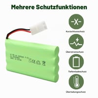 Nabíjateľná batéria MXJFYY 9,6 V 2400 mAh NiMH s konektorom Tamiya – pre RC autá, buginy, lode, vrtuľníky a airsoftové zbrane 6