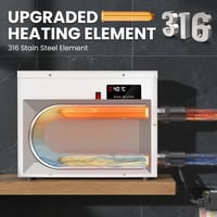 Mxmoonant 11KW medence melegítő 220V termosztáttal, 25-50°C, érintőképernyős 4