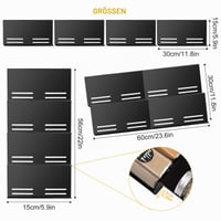MXTIMWAN Izvlačni stalak za začine za ladice, podesivi organizator ladica 30-60 cm, akrilna polica za začine za kuhinju 3