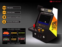 Prenosná retro arkádová konzola MY ARCADE DGUNL-7013 Atari Micro Player Pro so 100 hrami 2
