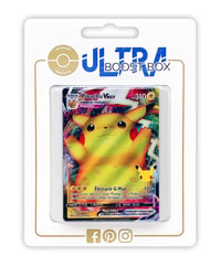 My-booster Pikachu VMAX SWSH062 Klasická kolekcia Full Art - Ultraboost X Sword & Shield Celebrations 25 rokov - 10 ks francúzskych Pokémon kariet 1