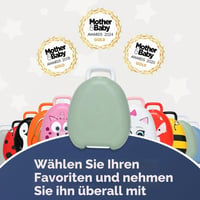 Ghișeu Portabil pentru Copii My Carry Potty – Verde Pastel – Oliță Premiată pentru Cei Mici, Ușor de Transportat Oriunde 9