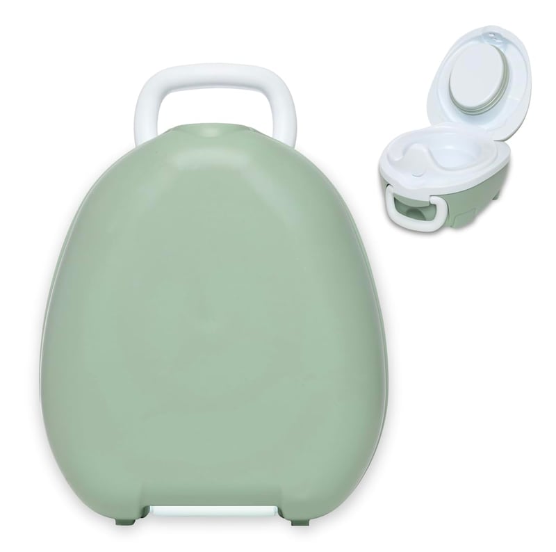 Ghișeu Portabil pentru Copii My Carry Potty – Verde Pastel – Oliță Premiată pentru Cei Mici, Ușor de Transportat Oriunde