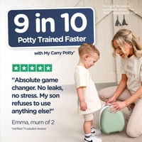 Ghișeu Portabil pentru Copii My Carry Potty – Verde Pastel – Oliță Premiată pentru Cei Mici, Ușor de Transportat Oriunde 6