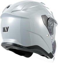 MY Jet Sisak Napszemüveggel, ECE22.06 Tanúsított, Motorkerékpár Robogó Vespa Sisak Férfiaknak Nőknek - L, Grey 5