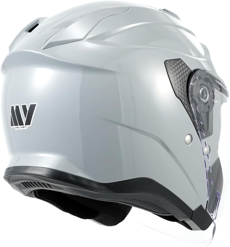 MY Jet Sisak Napszemüveggel, ECE22.06 Tanúsított, Motorkerékpár Robogó Vespa Sisak Férfiaknak Nőknek - L, Grey