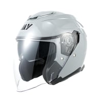 MY Jethelm MY-835 Rollerhelm Nyitott Bukósisak Napellenzővel – Szürke, XXL-es méret 1