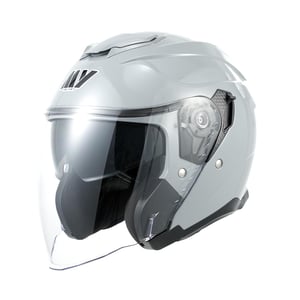 Cască moto open-face MY Jethelm MY-835, cu vizieră – Gri, mărimea XXL