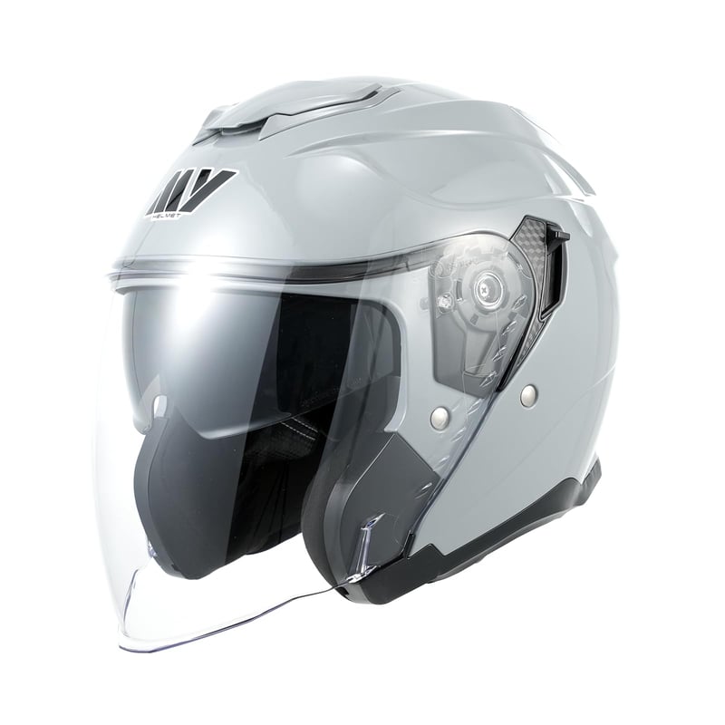 MY Jethelm MY-835 Rollerhelm Nyitott Bukósisak Napellenzővel – Szürke, XXL-es méret