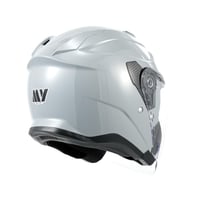 MY Jethelm MY-835 Rollerhelm Nyitott Bukósisak Napellenzővel – Szürke, XXL-es méret 5