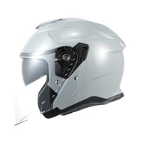 MY Jethelm MY-835 Rollerhelm Nyitott Bukósisak Napellenzővel – Szürke, XXL-es méret 2